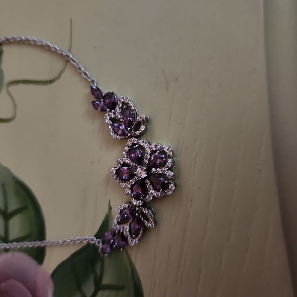JTV Bella Luce Jewelry - Bella Luce Amethyst and White Diamond Simulants Necklace